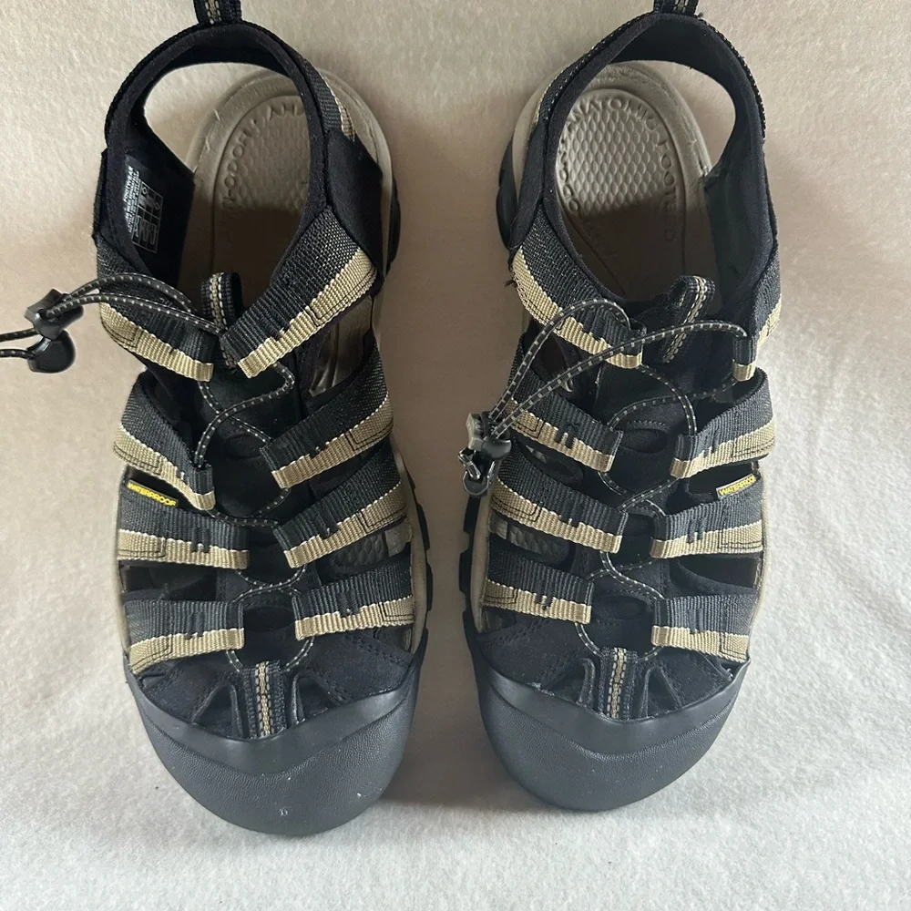 Keen Men’s Newport H2 Black/Stone Grey Sandals Size 12 - Picture 1 of 14